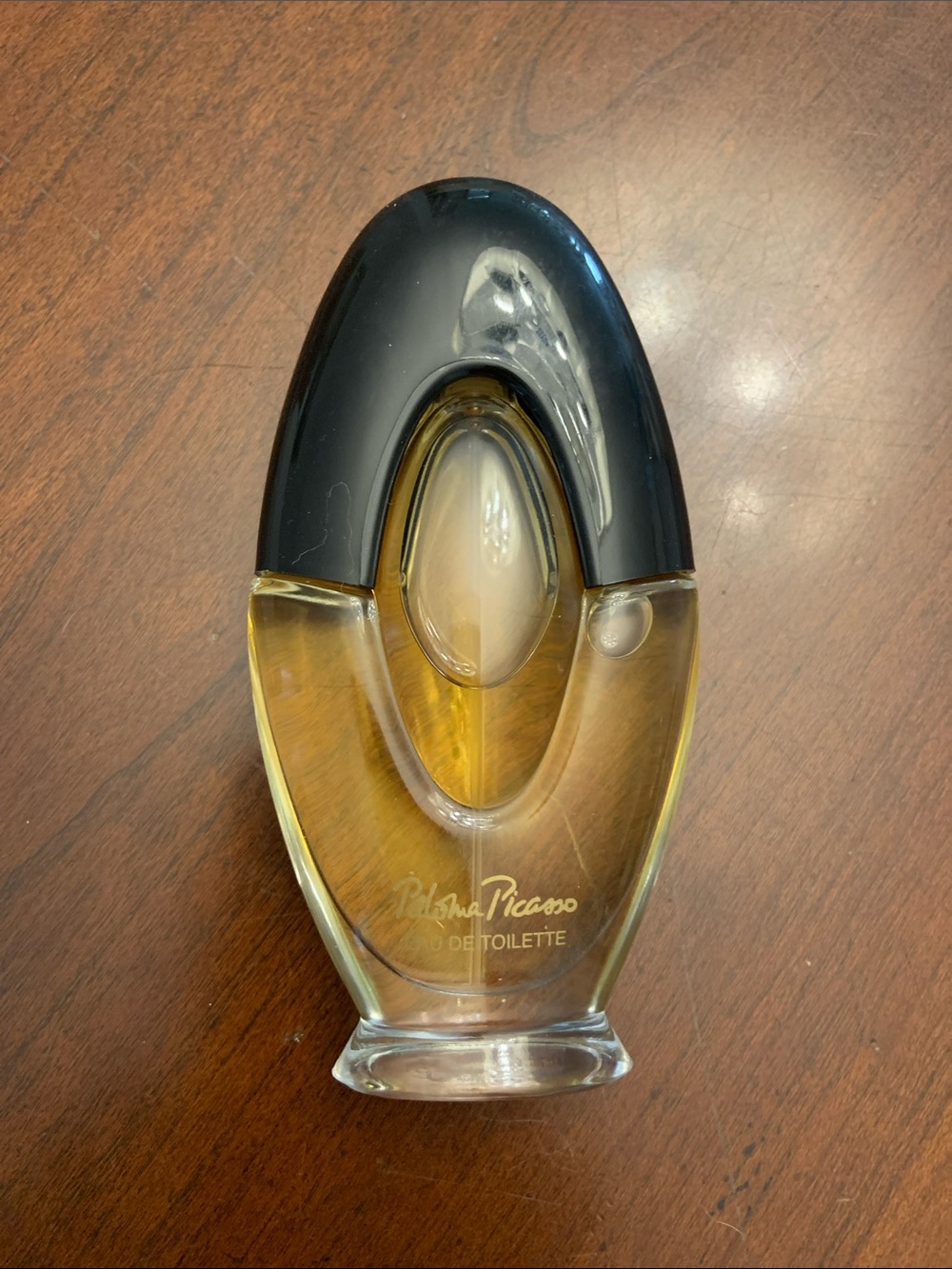 Paloma Picasso Eau de Toilette  Amber and Black Sculptural Glass Bottle